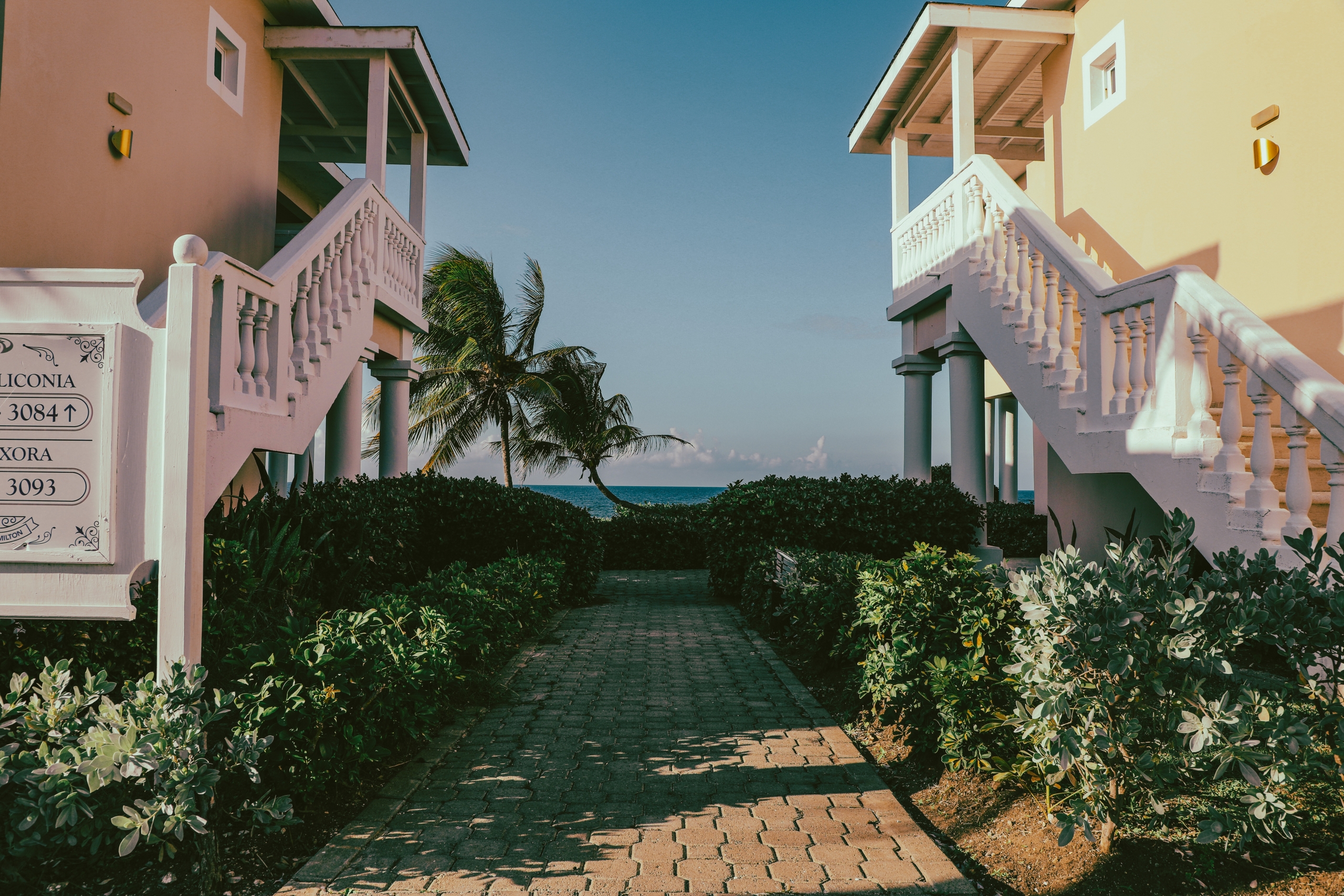 Pathway between two properties in Jamaica.